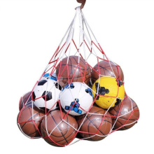 Basketball Volleyball Soccer Rugby Ball Storage Bag Draw Cord Mesh Sack Ball Carry Net for 7-10 Ball